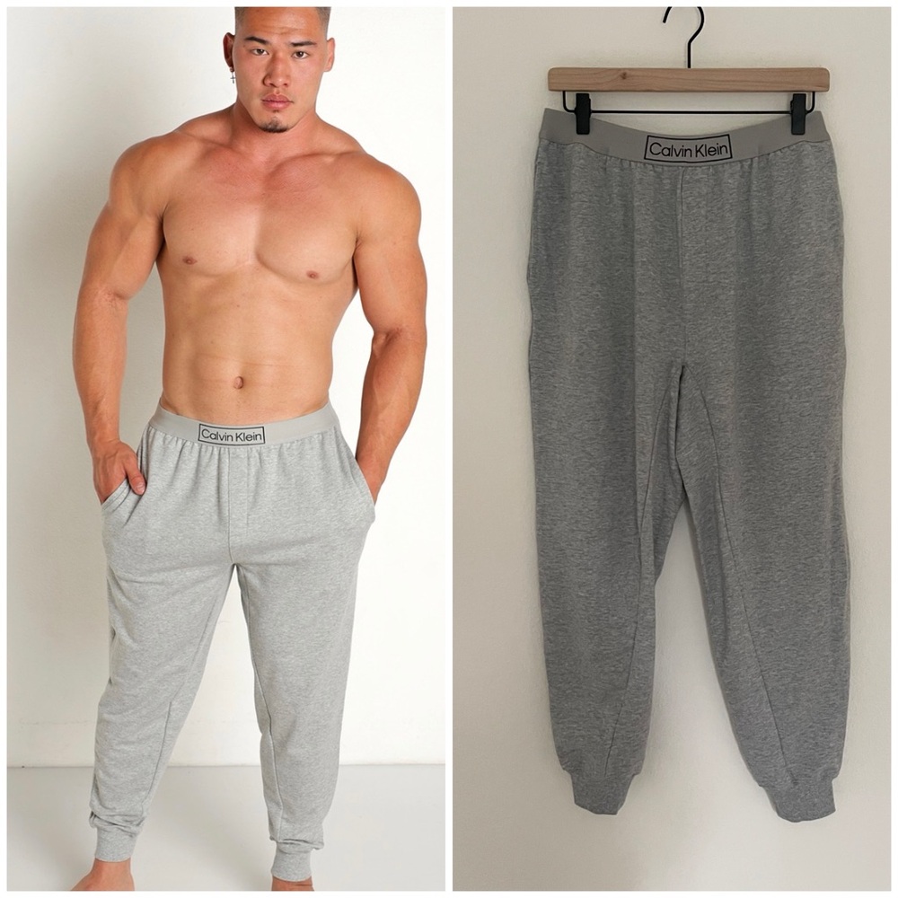 Calvin Klein Reimagined Heritage Jogger Men's Light Gray Joggers